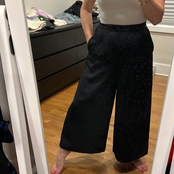 Wilfred Pants - WILFRED High Rise Wide Leg Cropped Dress Pant